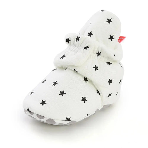 Meckior New Baby Socks Shoes Star Toddler First Walkers Booties Cotton