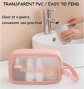 Load image into Gallery viewer, Clear Travel Bags for Toiletries, Portable PVC Waterproof Cosmetic
