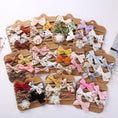 Load image into Gallery viewer, 5Pcs/Set Baby Bow Headband Lace Flower Print Nylon Cotton Hair Bands
