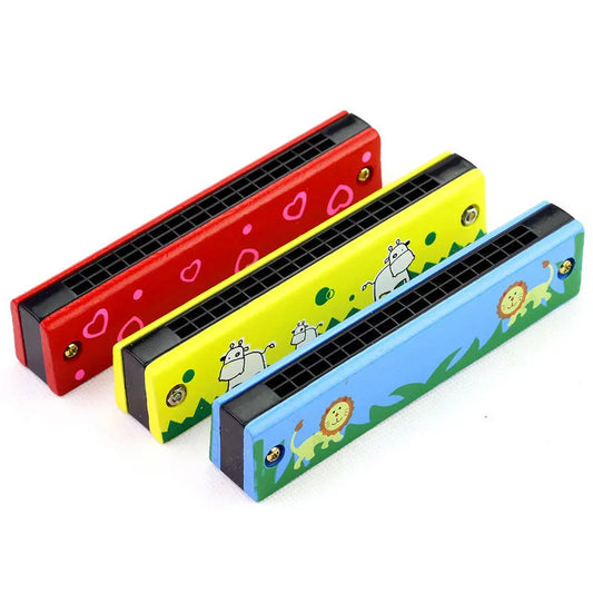 16 Holes Cute Harmonica Musical instrument Montessori Educational Toys