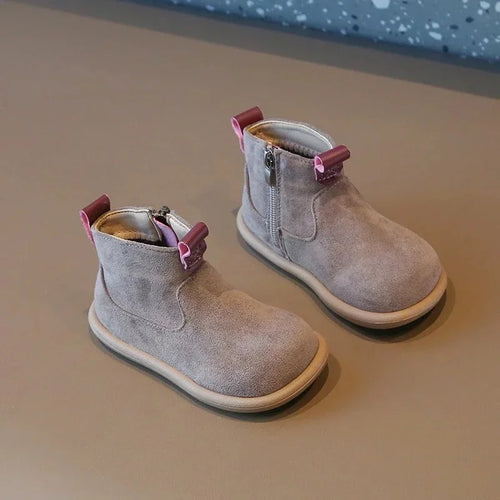 Autumn Winter Baby Boys Girls Boots Oxford Suede Children Casual Shoes