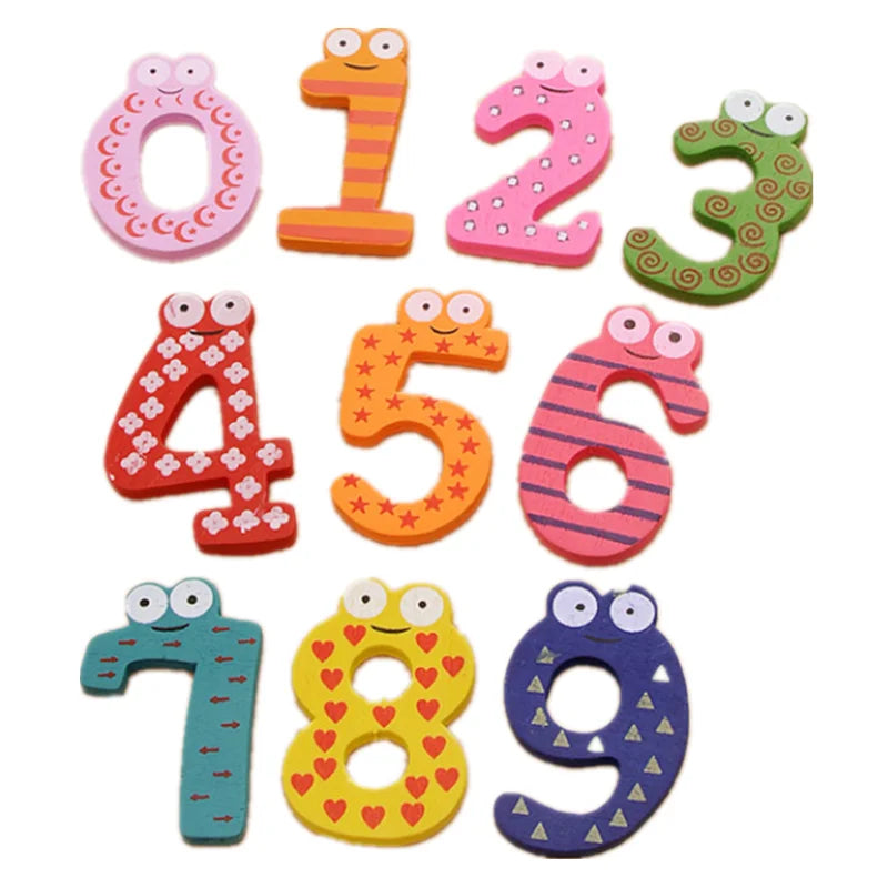 10pcs/set Montessori Baby Number Refrigerator Fridge Magnetic Figure