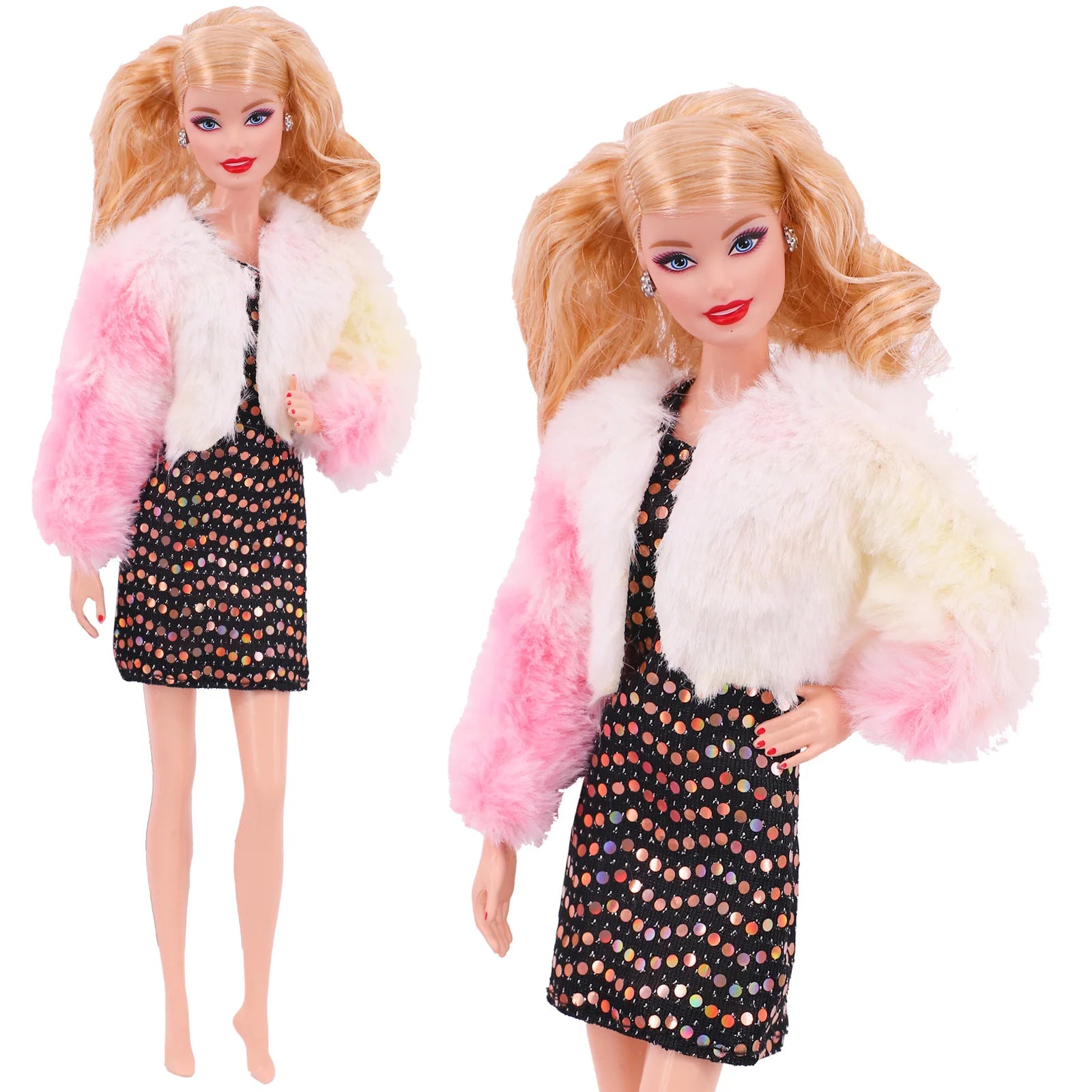 Barbies Doll Clothes Doll Dress Fashion Outfit Shirt Casual Wear Skirt