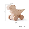 Load image into Gallery viewer, 1PC Baby Toy Beech Wood Block Cartoon Dinosaur Car Educational
