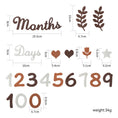 Load image into Gallery viewer, Baby Milestone Cards Soft Felt 0-12 Monthly Milestones Memorial
