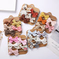 Load image into Gallery viewer, 5Pcs/Set Baby Bow Headband Lace Flower Print Nylon Cotton Hair Bands
