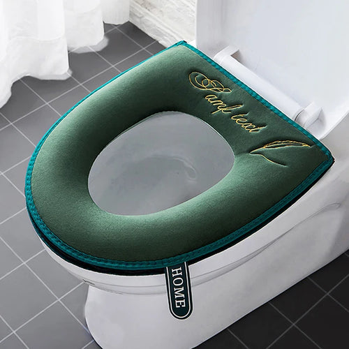 Universal Toilet Seat Cover Winter Warm Soft WC Mat Bathroom Washable