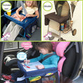 Load image into Gallery viewer, Dining Car Table for Kids Baby Kids Car Tray Plates Portable
