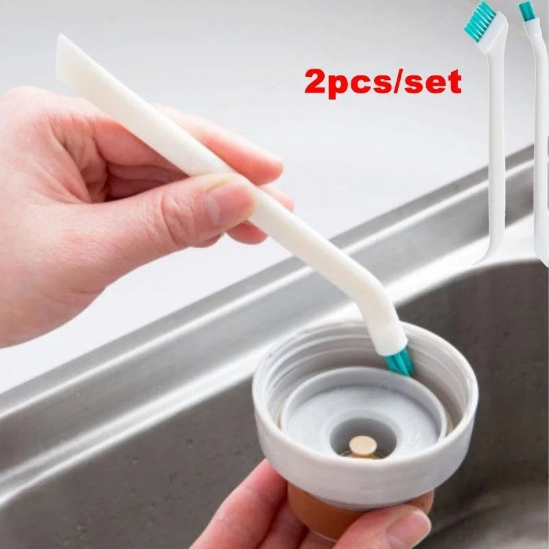 2 Pcs/Set cleaning narrow brush long handle portable gap baby bottle