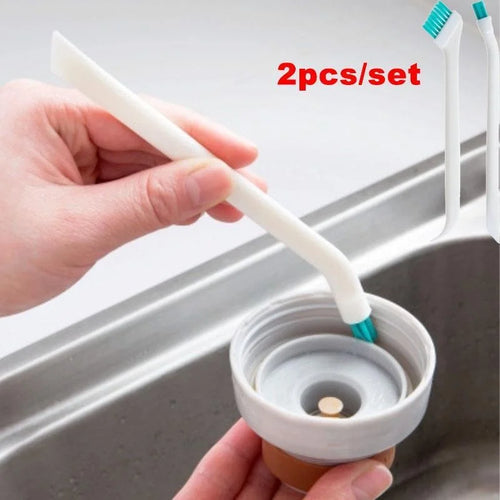 2 Pcs/Set cleaning narrow brush long handle portable gap baby bottle