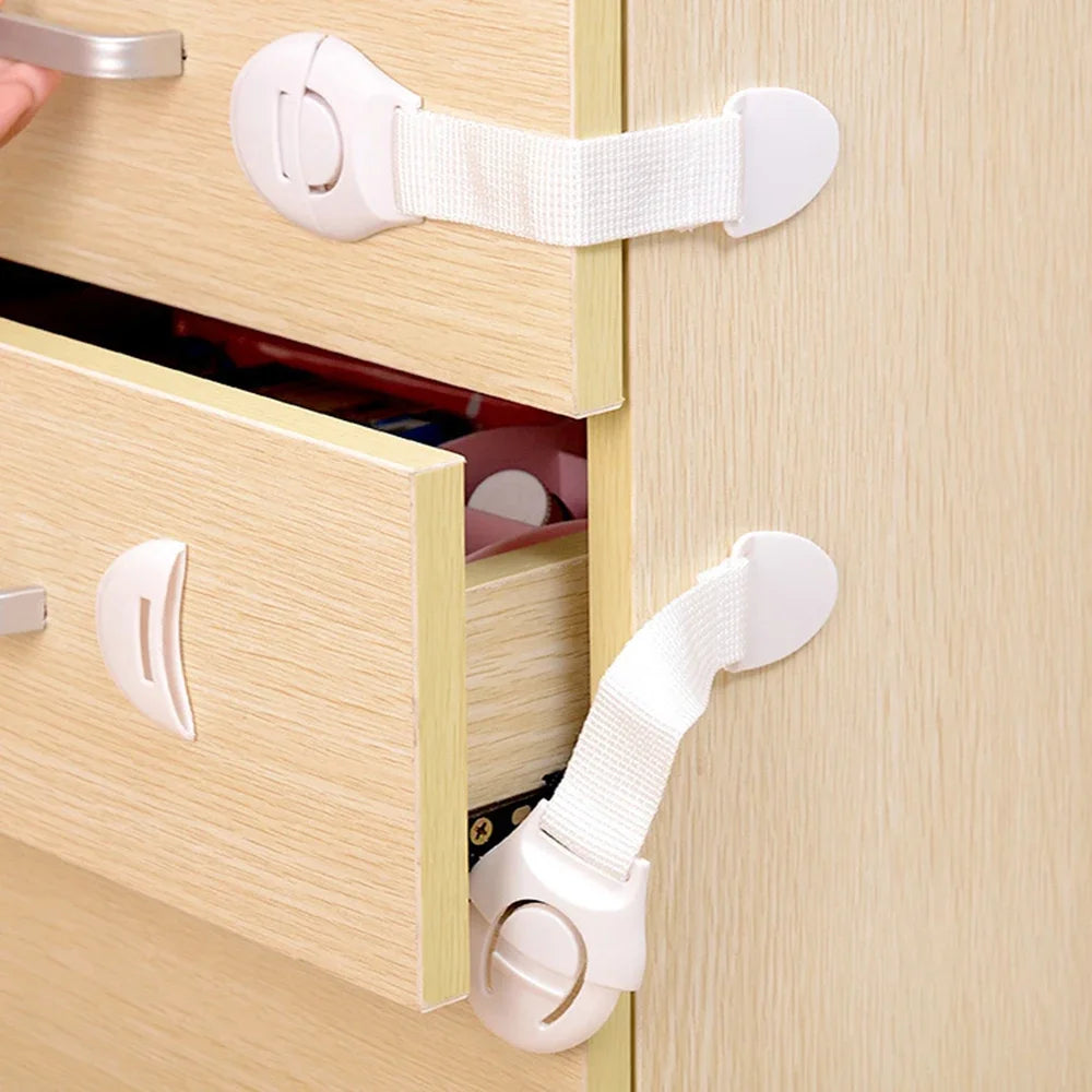 10pcs Child Safety Cabinet Lock Baby Proof Security Protector Drawer