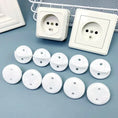 Load image into Gallery viewer, White Electrical Safety Socket Protective Cover Baby Care Safe Guard
