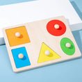 Load image into Gallery viewer, Montessori Colorful Geometry Grasping Board Wooden Toys Pegged Grab
