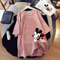 Load image into Gallery viewer, Disney Mickey Mouse T-shirt Summer Cartoon Mid-length Short-sleeved
