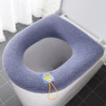 Load image into Gallery viewer, Thicken Toilet Seat Cover Mat Winter Warm Soft Washable Closestool Mat
