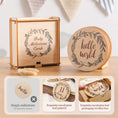 Load image into Gallery viewer, 8Pcs Wooden Baby Milestone Cards Number Monthly Memorial Cards Wooden
