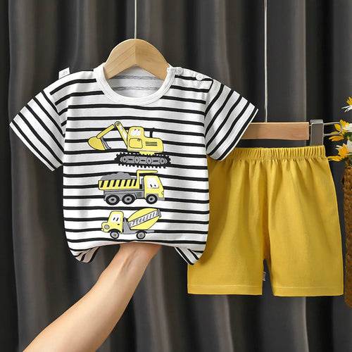 Disney Mickey Donald Duck Baby Clothing Girls Boys Cotton Suit for