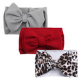 Load image into Gallery viewer, 3Pcs/Lot Flower Bullet Baby Headband Cow Leopard Dot Print Headwraps
