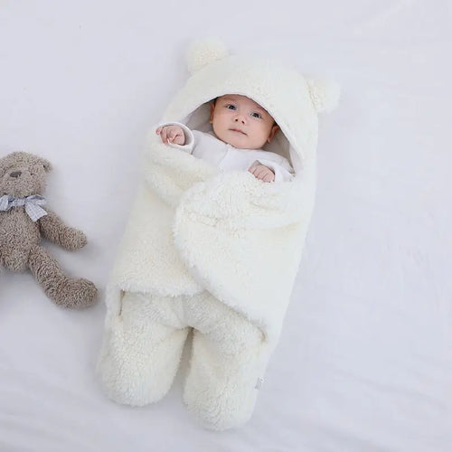 2024 Autumn Winter Infant Toddler Thicken Cashmere Receiving Blankets