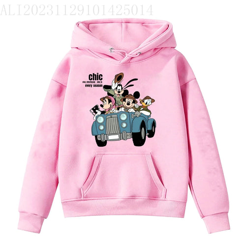 2024 new children's hoodies, children's casual hoodies, cute Mickey