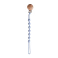 Load image into Gallery viewer, Beech Wood Chew Bead Pacifier Clips Dummy Chain Holder Newborn Soother
