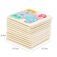 Load image into Gallery viewer, Wooden Puzzle Montessori Animals Carton Colorful Learning Education
