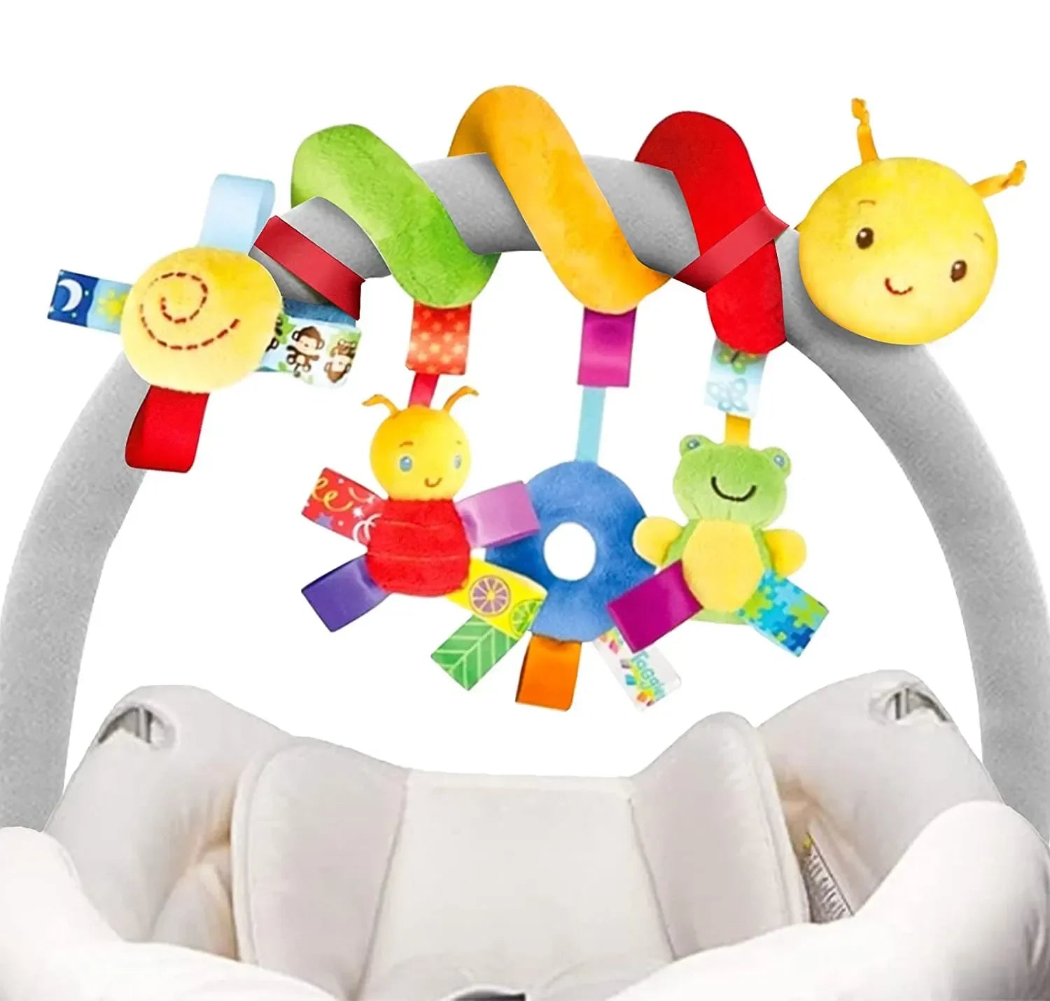 Soft Infant Crib Bed Stroller Toy Creative Spiral Baby Toys For