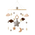 Load image into Gallery viewer, Baby Crib Mobile Bed Bell Rattle Toys Wooden Crochet Stars Pendant Bed
