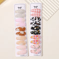 Load image into Gallery viewer, 10/20Pcs Cotton Print Hair Clip Hairpin for Girl Fabric Plaid Mini BB
