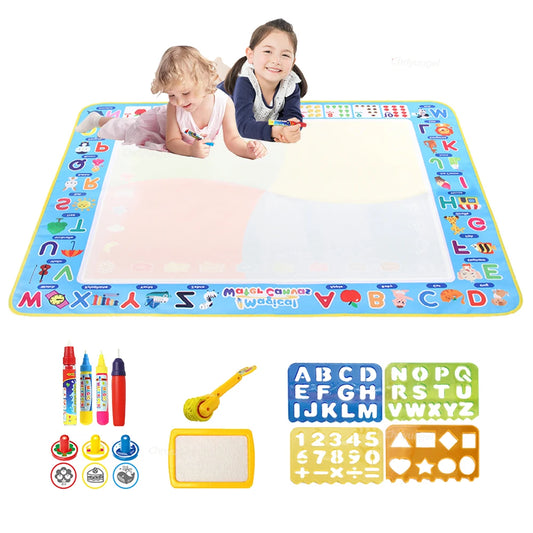 100x80CM Magic Water Drawing Mat with Reusable Magic Pens, Drawing