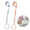 Load image into Gallery viewer, Baby Pacifier Holder Soft Silicone Pacifier Chain Infant Teething Toy
