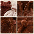 Load image into Gallery viewer, Thick Warm Baby Rompers Cute Winter Infant Jumpsuits Hooded Coral
