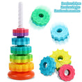 Load image into Gallery viewer, Montessori Rotating Rainbow Tower Baby Stacking Puzzle Toys Safety and
