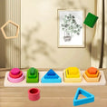 Load image into Gallery viewer, Montessori Wood Toys for Kids Wooden Sorting Stacking Toys for Baby
