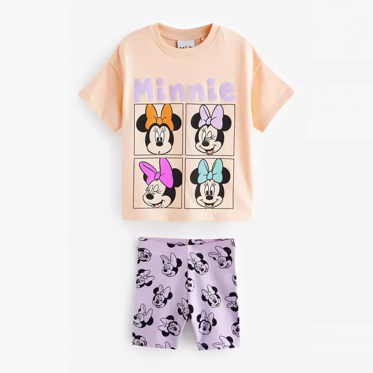 Summer Cartoon Children Cotton girls Suit Short sleeve Casual kids