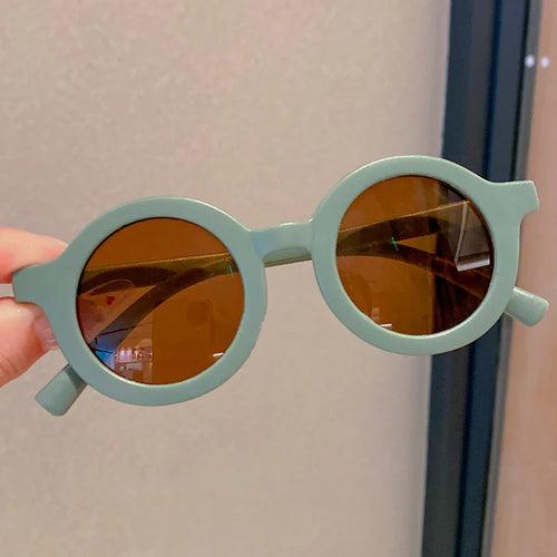 2021 New Children's Sunglasses Infant's Retro Solid Color