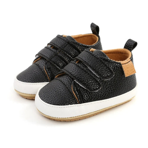 Meckior Baby Boys Girls Shoes Classic Unisex PU Leather Toddler Rubber