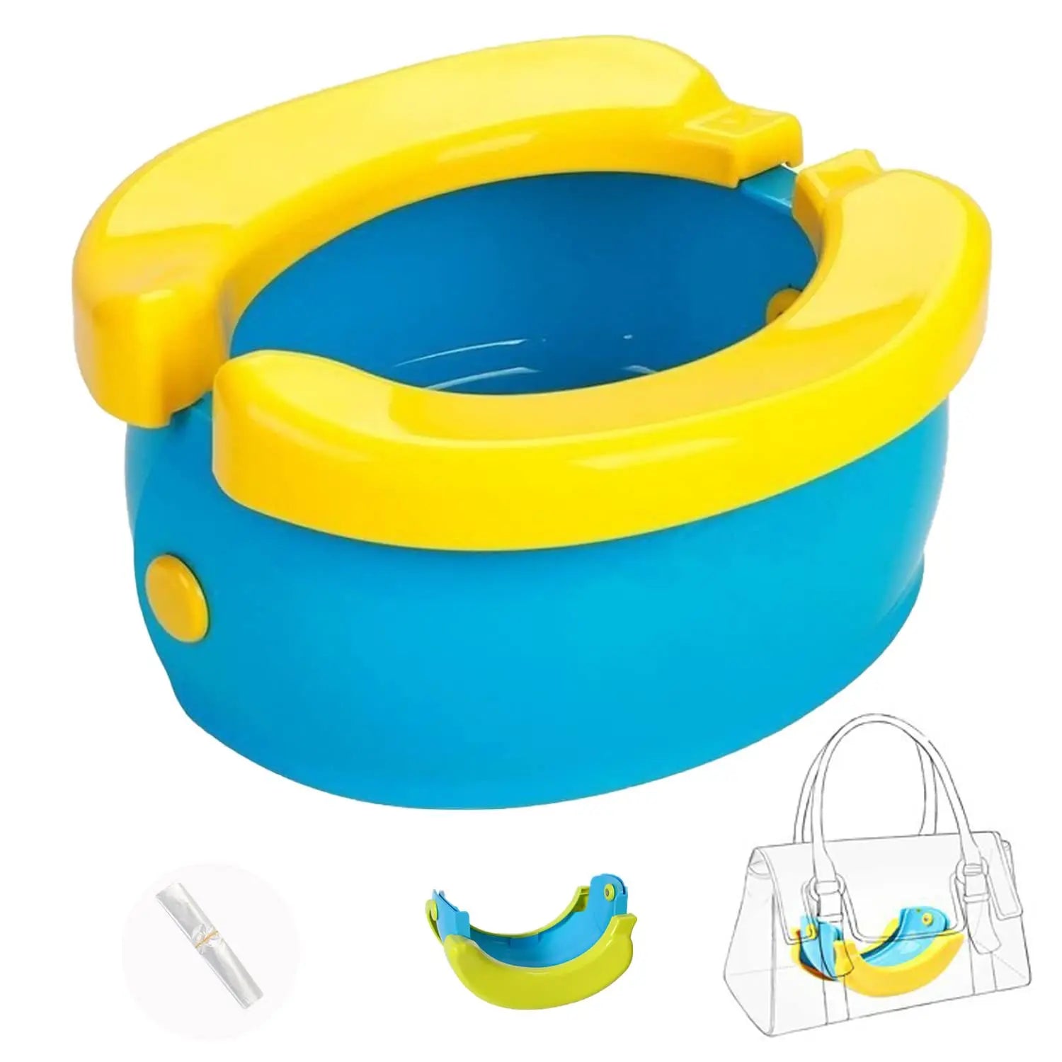 Small kidsren's foldableable and easy-to-storage toilet portable