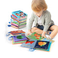 Load image into Gallery viewer, Soft Baby Books toys Montessori 3D Touch Feel High Contrast Cloth Book
