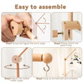 Load image into Gallery viewer, Baby Rattle Toy Bed Bell Bracket Wooden Mobile 0-12 Months Newborn
