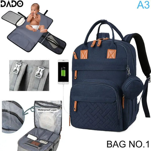 Diaper Bag Backpack Baby Essentials Travel Tote Multifunction