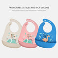 Load image into Gallery viewer, 1pcs Waterproof Baby Bibs Cartoon Dinosaur Printed Kids Bibs
