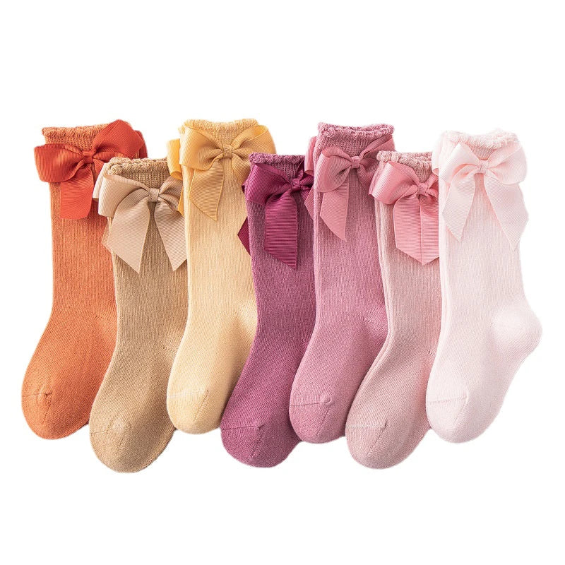 Baby Accessories New Girls' Socks Spring Summer Bow Princess Mother