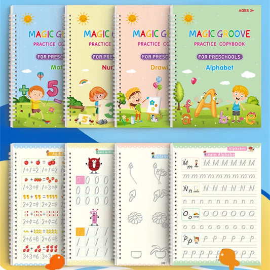 Reusable Magic Copybook Drawing Toys for Children Montessori Pen