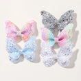 Load image into Gallery viewer, 2/4/5Pcs Girls Cute Sequins Double Butterfly Hair Clip Bow Hairpins
