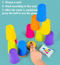 Load image into Gallery viewer, Montessori Toys Stack Cup Game With Card Educational Intellectual
