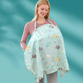 Load image into Gallery viewer, Cotton Mother Cape Blanket Nursing Apron Carseat Stoller Cover
