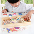 Load image into Gallery viewer, Montessori Little Bear Change Clothes Kids Early Education Wooden
