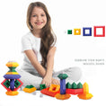 Load image into Gallery viewer, Kids Construction Set Pyramid Building Blocks Set 3D Geometry Space
