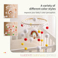 Load image into Gallery viewer, Baby Bed Bell Rainbow Hanging Toy 0-12 Months Newborn Wooden Mobile
